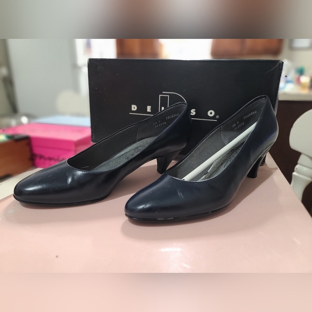 De Liso Excello Navy Calf 6.5